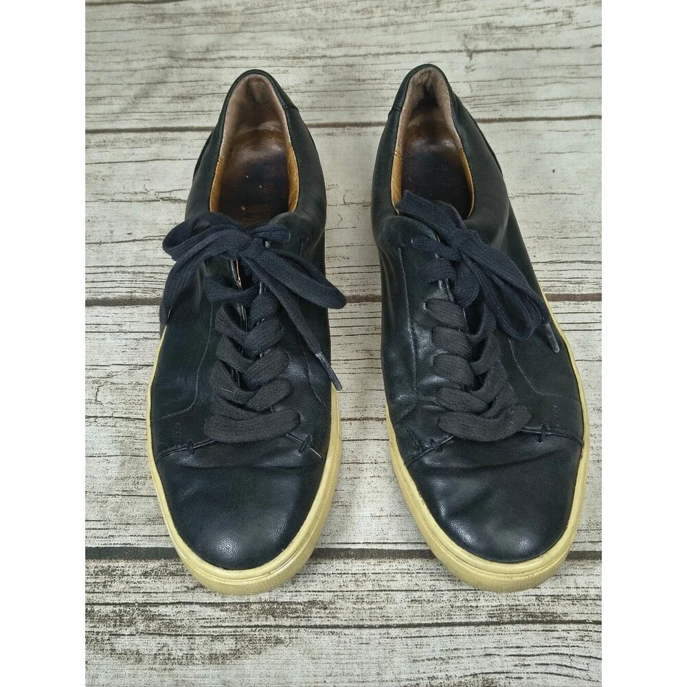 Frye Ivy Low Lace Black Leather Sneakers Women Size 7
